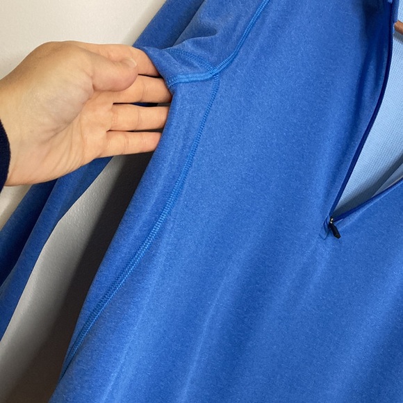 KJUS Shirt Mens 52 Large Blue  Keano Golf Half Zip Long Sleeve Mid Layer - Picture 8 of 16